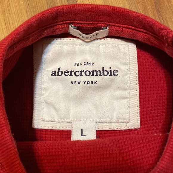 Abercrombie Boys Muscle Waffle Long Sleeve: Size Large - Picture 4 of 6